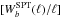 Mathematical equation: \hbox{$[W^{\rm SPT}_b(\ell)/\ell]$}