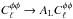 Mathematical equation: \hbox{$C_\ell^{\phi\phi} \rightarrow \Alens C_\ell^{\phi\phi}$}