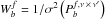 \hbox{$W_b^f = 1/\sigma^2\left(P_b^{f,\nu \,\times\, \nu^\prime}\right)$}