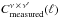 \hbox{$C_{\rm measured}^{\nu \,\times\, \nu^\prime}(\ell) $}