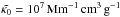 Mathematical equation: \hbox{$\tkapz=10^7\Mm^{-1}\cm^3\g^{-1}$}
