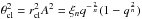 Mathematical equation: \hbox{$\theta_{\rm cl}^2=r^2_{\rm cl} A^2 = \xi_n q^{-\frac{2}{n}}(1-q^{\frac{2}{n}})$}