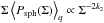 Mathematical equation: \hbox{$\Sigma \left<P_{\rm sph}(\Sigma)\right>_q\propto \Sigma^{-2 k_2}$}