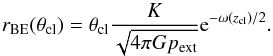 Mathematical equation: \appendix \setcounter{section}{1} \begin{equation} \frac{{\rm d} p(r_{\rm cl})}{{\rm d}r_{\rm cl}} =\frac{{\rm d} p(r_{\rm cl})}{{\rm d}q} \left(\frac{{\rm d}r_{\rm cl}}{{\rm d}q}\right)^{-1}= 0. \end{equation}