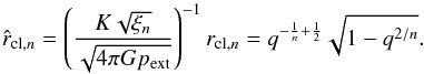 Mathematical equation: \hbox{$u_{\rm max} = \sqrt{y_n/(1-y_n)}$}
