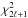 Mathematical equation: \hbox{$\chi^2_{2\ell +1}$}
