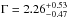 Mathematical equation: \hbox{$\Gamma=2.26_{-0.47}^{+0.53} $}