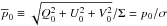 Mathematical equation: \hbox{$\overline{p}_0 \equiv \sqrt{Q_0^2+U_0^2+V_0^2}/\Sigma = p_0/\sigma$}