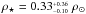 Mathematical equation: \hbox{$\rho_{\star} = 0.33^{_{+0.36}}_{^{-0.10}}~\rho_{\odot}$}