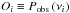 Mathematical equation: \hbox{$O_i \equiv P_\mathrm{obs} \left(\nu_i \right)$}