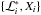Mathematical equation: \hbox{$\{ \constr_i, X_i \}$}