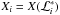 Mathematical equation: \hbox{$X_i = X(\constr_i)$}