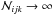 Mathematical equation: \hbox{${\cal N}_{ijk} \rightarrow \infty$}