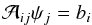 Mathematical equation: \appendix \setcounter{section}{1} \begin{eqnarray} {\cal A}_{ij} \psi_j = b_{i} \end{eqnarray}