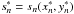 Mathematical equation: \hbox{$s^{*}_{n} = s_{n}(x^{*}_{n},y^{*}_{n})$}