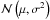 Mathematical equation: \hbox{$\mathcal{N}\left(\mu,\sigma^{2}\right)$}