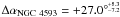 Mathematical equation: \hbox{$\,\,\,\Delta\alpha_{\rm NGC~4593}=+27.0^{{\circ}^{+8.3}_{-7.2}}$}