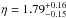 Mathematical equation: \hbox{$\eta=1.79^{+0.16}_{-0.15}$}