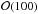 \hbox{${\cal O}(100)$}