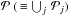 \hbox{${\cal P}\ (\, \equiv \bigcup_j\,{\cal P}_j)$}