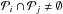 \hbox{${\cal P}_i \cap {\cal P}_j \ne \emptyset$}
