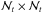 \hbox{${\cal N}_t \times {\cal N}_t$}