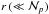\hbox{$r \, (\ll {\cal N}_p)$}