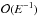\hbox{$\mathcal{O}(E^{-1})$}