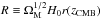 \hbox{$R \equiv \om^{1/2} H_0 r(z_{\rm CMB})$}