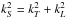 \hbox{$k_S^2=k_T^2 + k_{L}^2$}