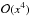 \hbox{${\cal O}(x^4)$}