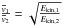\hbox{$\frac{\overline{v}_1}{\overline{v}_2} = \sqrt{\frac{E_{\mathrm{kin},1}}{E_{\mathrm{kin},2}}}$}