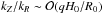 \hbox{$k_Z/k_R \sim {\cal{O}} (qH_0/R_0)$}
