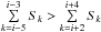 \hbox{$\sum\limits_{k=i-5}^{i-3} S_k > \sum\limits_{k=i+2}^{i+4} S_k$}