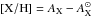 \hbox{$[{\rm X/H}]=A_{\rm X}-A_{\rm X}^\odot$}