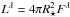 \hbox{$L^{\lambda} = 4 \pi R_\star^2 F^{\lambda}$}