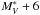 \hbox{$M^{*}_{V} + 6$}