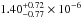 \hbox{$1.40^{+0.72}_{-0.77}\times10^{-6}$}