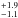 \hbox{$^{+1.9}_{-1.1}$}