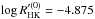 \hbox{$\log R'^{(0)}_{\rm HK} = -4.875$}
