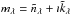 \hbox{$m_\lambda=\tilde{n}_\lambda + \imath \tilde{k}_\lambda$}