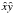 \hbox{$\hat{x}\hat{y}$}