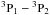 \hbox{$\rm ^3P_1-{^3P}_2$}