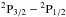 \hbox{$^2 \rm P_{3/2}-{^2P}_{1/2}$}
