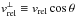 \hbox{$v_{{\rm{rel}}}^ \bot \equiv {v_{{\rm{rel}}}}\cos \theta $}