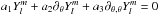 \hbox{${a_1}Y_l^m + {a_2}{\partial _\theta }Y_l^m + {a_3}{\partial _{\theta ,\theta }}Y_l^m = 0$}