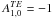 \hbox{$A^{TE}_{1, 0}=-1$}
