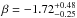 \hbox{$\beta=-1.72^{+0.48}_{-0.25}$}
