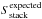 \hbox{$S_{\rm stack}^{\rm expected}$}
