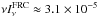 \hbox{$\nu I_{\nu}^{\rm FRC} \approx 3.1\times10^{-5}\,$}